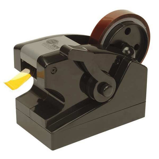 Tape Dispenser, 1 in Max. Tape Width. Plastic, Black