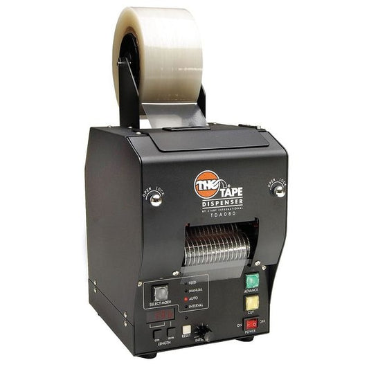 Tape Dispenser, 3 1/8 in Max. Tape Width. 9 in Tape Core Dia, Black