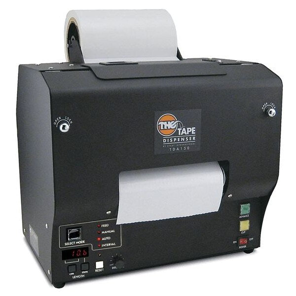 Tape Dispenser, 5 15/16 in Max. Tape Width. 9 in Tape Core Dia, Black