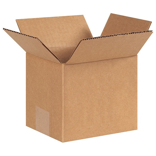 Corrugated Boxes, 6" x 5" x 5", Kraft, 25/Bundle