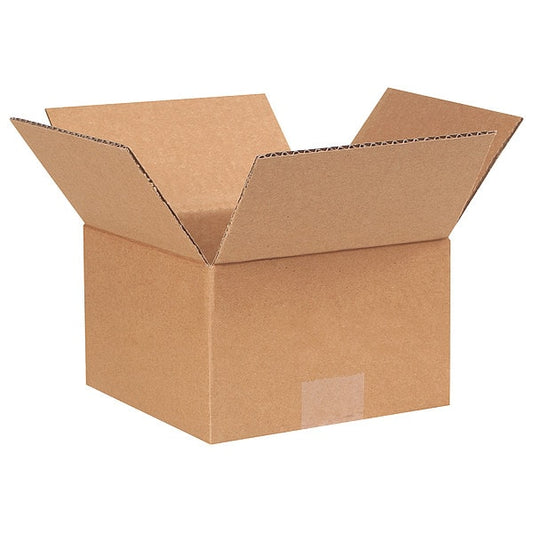 Corrugated Boxes, 7" x 7" x 4", Kraft, 25/Bundle
