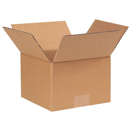 Corrugated Boxes, 7" x 7" x 5", Kraft, 25/Bundle
