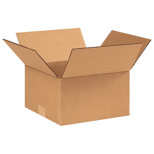 Corrugated Boxes, 9" x 9" x 5", Kraft, 25/Bundle