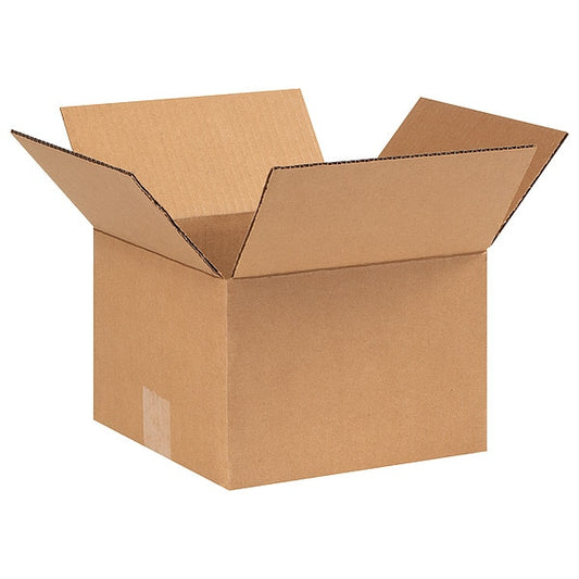 Corrugated Boxes, 9" x 9" x 6", Kraft, 25/Bundle