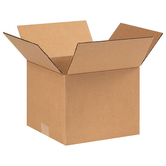Corrugated Boxes, 9" x 9" x 7", Kraft, 25/Bundle