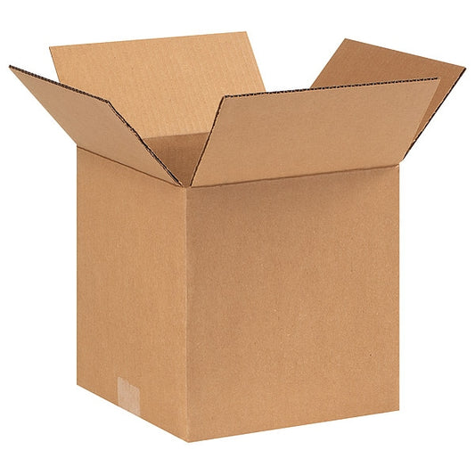 Corrugated Boxes, 9" x 9" x 9", Kraft, 25/Bundle