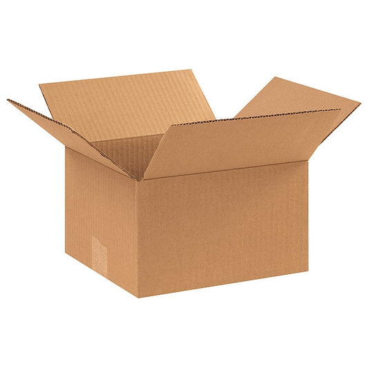 Corrugated Boxes, 10" x 9" x 6", Kraft, 25/Bundle