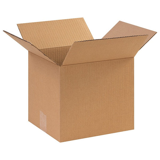 Corrugated Boxes, 10" x 9" x 9", Kraft, 25/Bundle