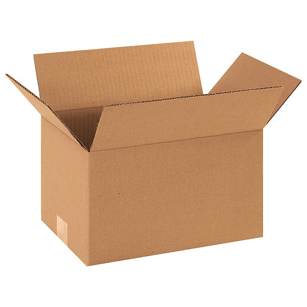 Corrugated Boxes, 12" x 8" x 7", Kraft, 25/Bundle