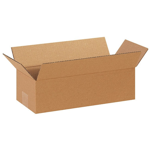 Long Corrugated Boxes, 14" x 6" x 4", Kraft, 25/Bundle