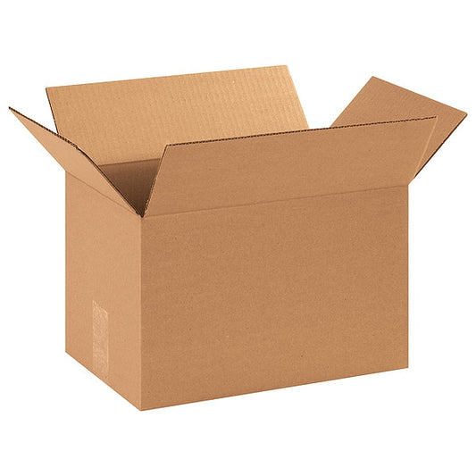 Corrugated Boxes, 14" x 9" x 9", Kraft, 25/Bundle