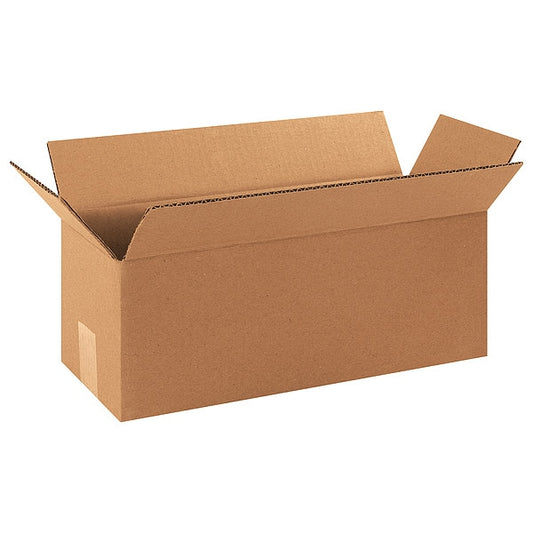 Long Corrugated Boxes, 16" x 6" x 6", Kraft, 25/Bundle