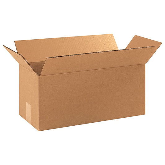 Long Corrugated Boxes, 18" x 8" x 8", Kraft, 25/Bundle