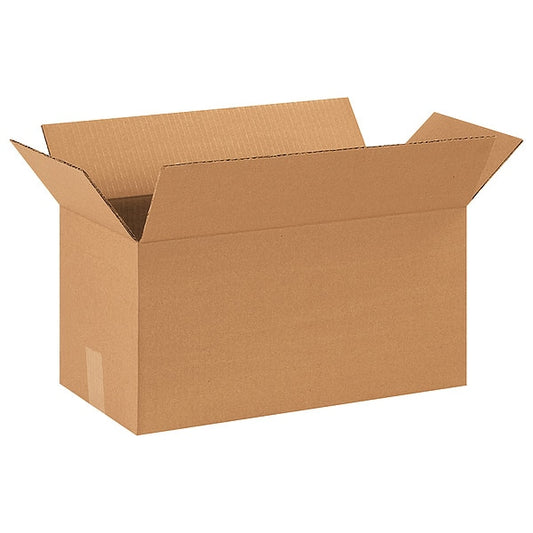 Long Corrugated Boxes, 18" x 9" x 9", Kraft, 25/Bundle