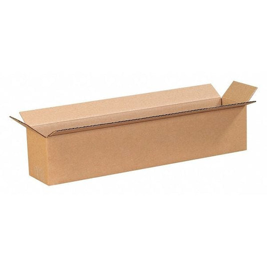 Long Corrugated Boxes, 20" x 4" x 4", Kraft, 25/Bundle