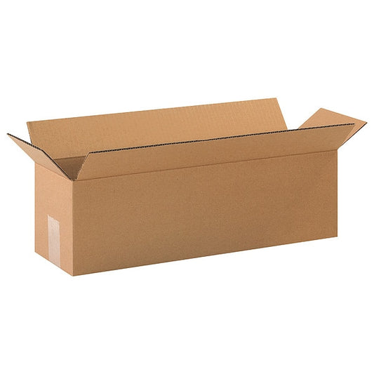 Long Corrugated Boxes, 20" x 6" x 6", Kraft, 25/Bundle