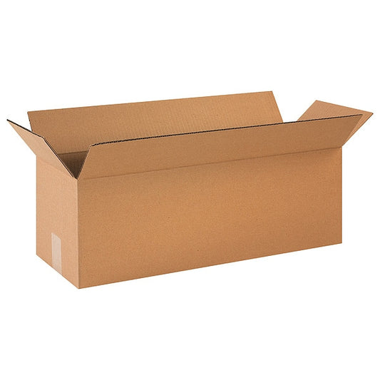 Long Corrugated Boxes, 24" x 8" x 8", Kraft, 25/Bundle