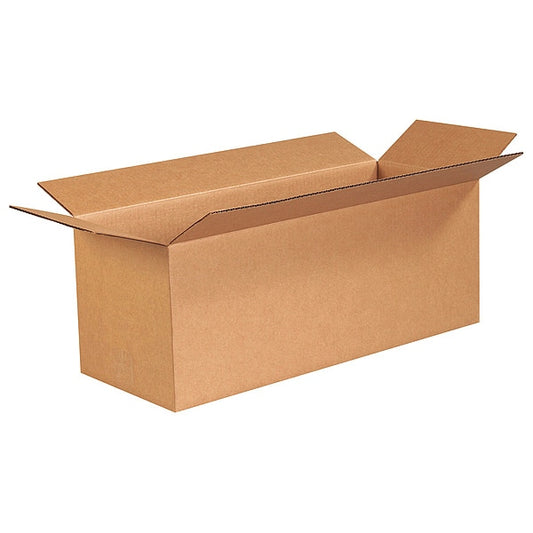 Long Corrugated Boxes, 24" x 9" x 9", Kraft, 25/Bundle