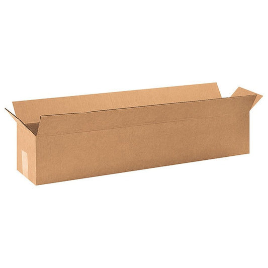 Long Corrugated Boxes, 32" x 6" x 6", Kraft, 25/Bundle