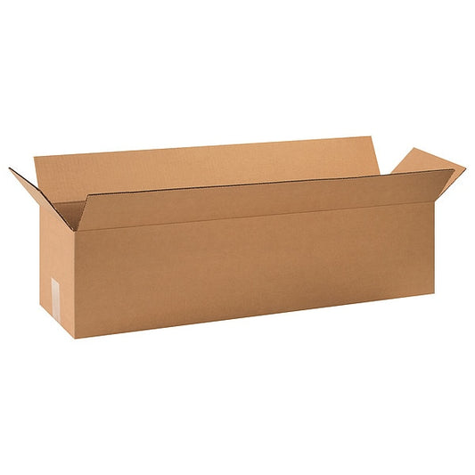 Long Corrugated Boxes, 32" x 8" x 8", Kraft, 25/Bundle