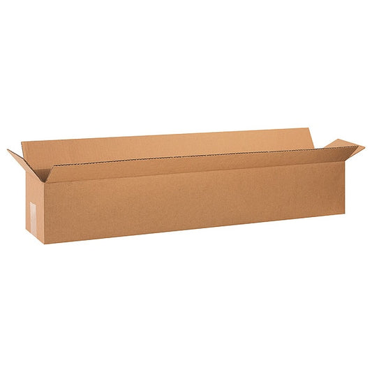 Long Corrugated Boxes, 36" x 6" x 6", Kraft, 25/Bundle