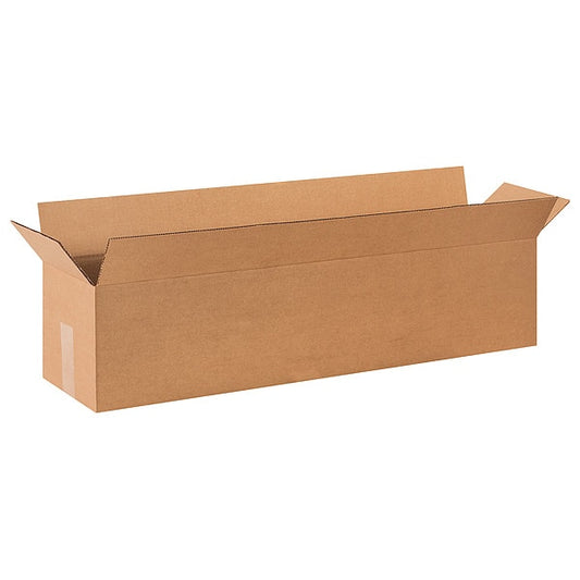 Long Corrugated Boxes, 36" x 8" x 8", Kraft, 25/Bundle