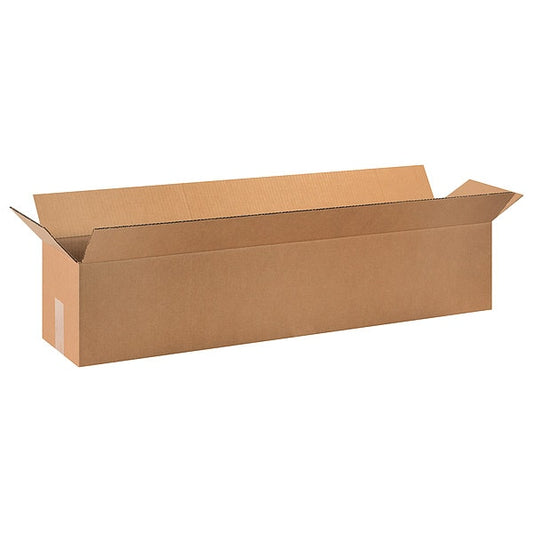 Long Corrugated Boxes, 40" x 8" x 8", Kraft, 25/Bundle