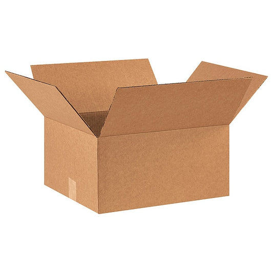 Corrugated Boxes, 16" x 14" x 8", Kraft, 25/Bundle
