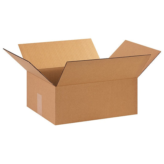 Corrugated Boxes, 15" x 12" x 6", Kraft, 25/Bundle