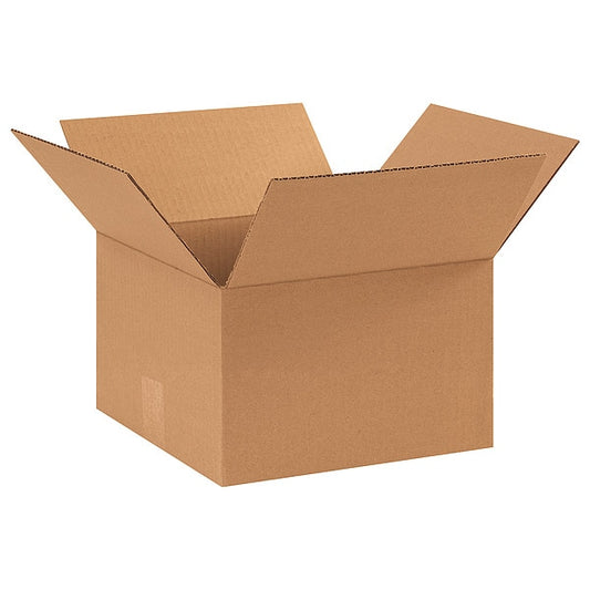 Corrugated Boxes, 11" x 11" x 7", Kraft, 25/Bundle