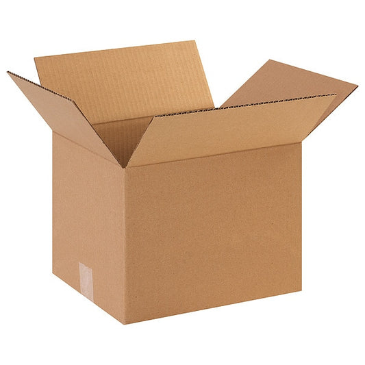 Corrugated Boxes, 12" x 10" x 9", Kraft, 25/Bundle