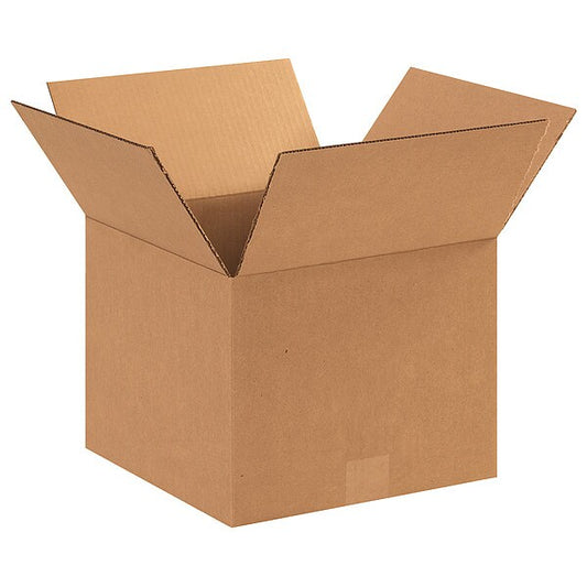 Corrugated Boxes, 12" x 12" x 9", Kraft, 25/Bundle