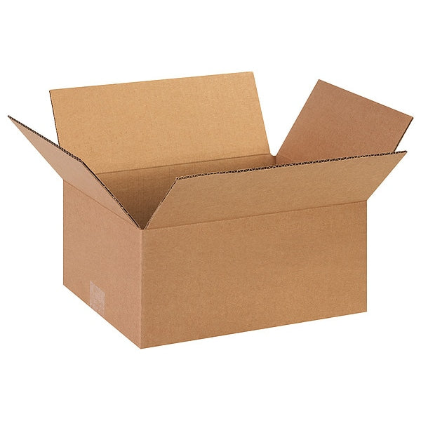 Corrugated Boxes, 13" x 10" x 6", Kraft, 25/Bundle