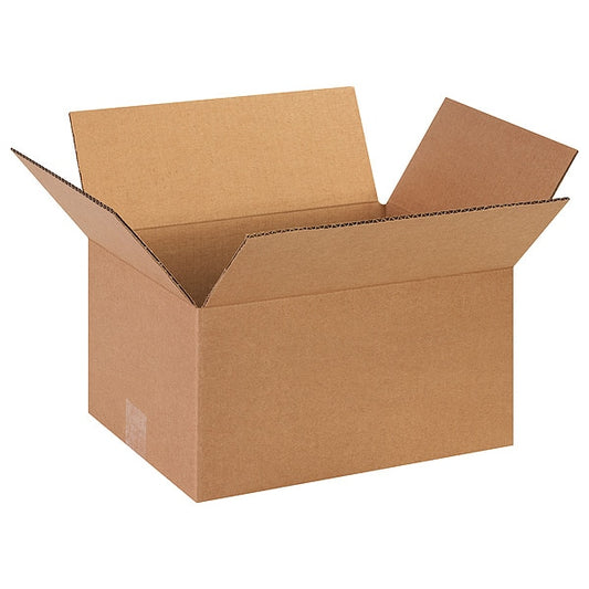 Corrugated Boxes, 13" x 10" x 7", Kraft, 25/Bundle