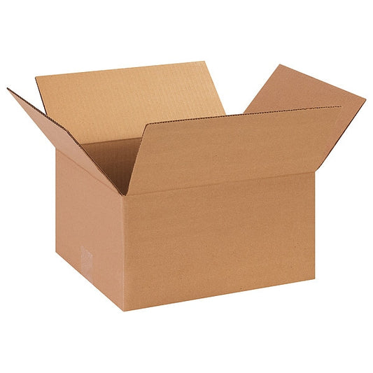 Corrugated Boxes, 13" x 11" x 7", Kraft, 25/Bundle