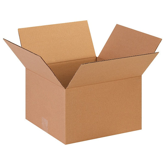 Corrugated Boxes, 13" x 13" x 8", Kraft, 25/Bundle