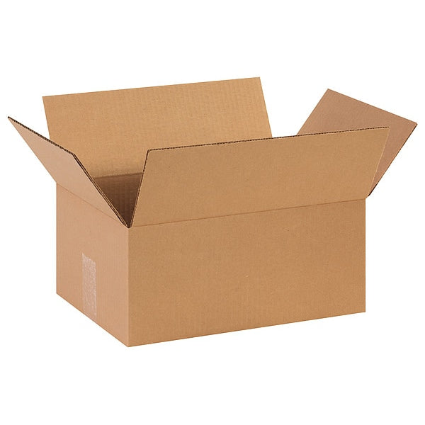 Corrugated Boxes, 14" x 9" x 6", Kraft, 25/Bundle