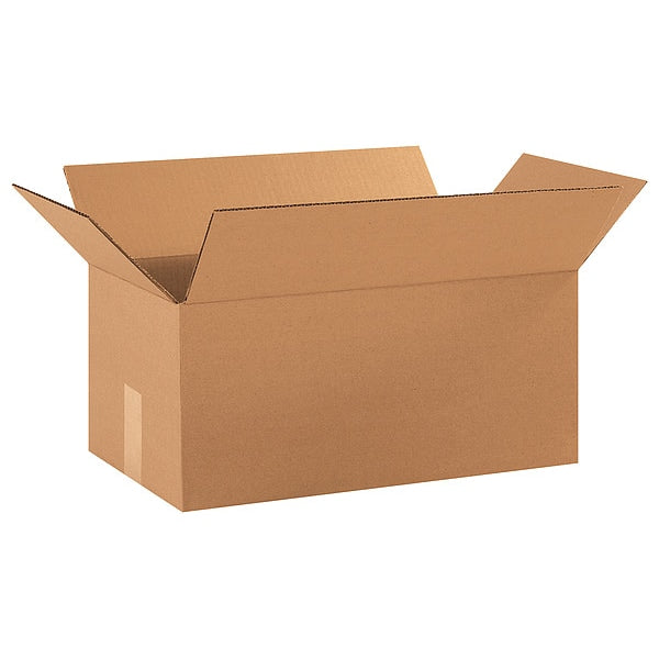 Corrugated Boxes, 18" x 10" x 8", Kraft, 25/Bundle