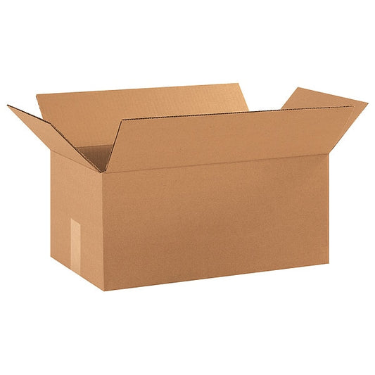 Corrugated Boxes, 18" x 10" x 8", Kraft, 25/Bundle