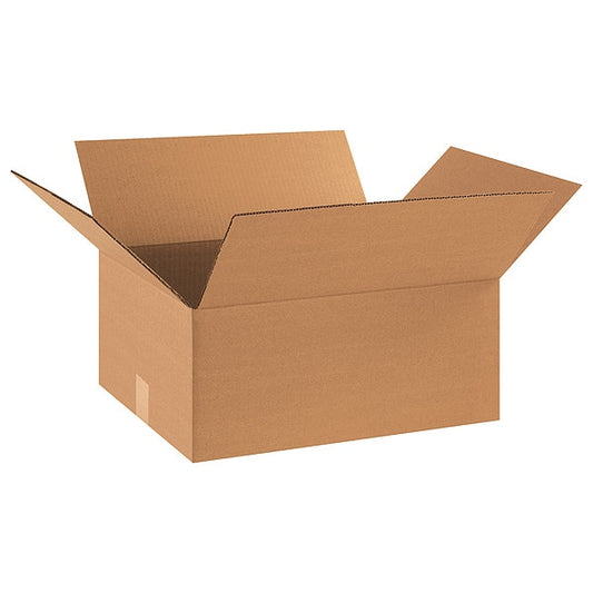 Corrugated Boxes, 18" x 14" x 8", Kraft, 20/Bundle