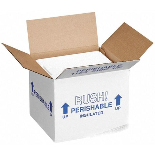 Insulated Shipping Bio Foam & Carton, 1-5 Day, Inside Depth: 11-7/8"