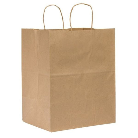 Regal Brown Shopping Bag Flat Bottom, Twist Handle, Pk200