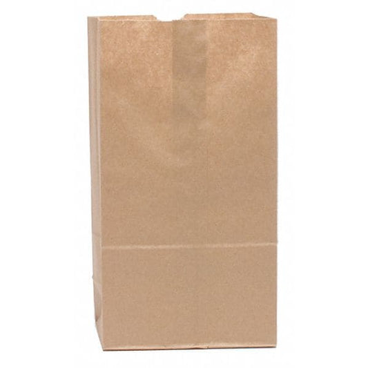 Grocery Bag Flat Bottom 4# Brown, Pk500
