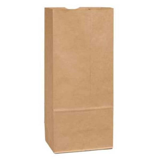 Grocery Bag Flat Bottom 20# Shorty Brown, Pk500