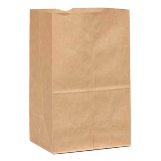 Grocery Bag Flat Bottom 25# Shorty Brown, Pk500