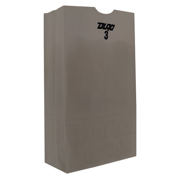 Grocery Bag Flat Bottom 3# White, Pk500