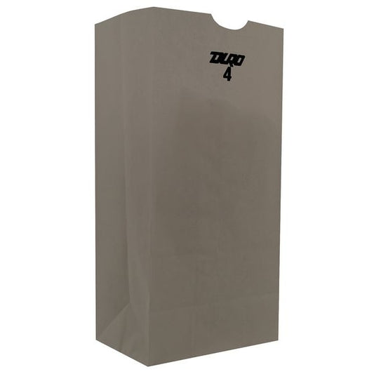 Grocery Bag Flat Bottom 4# White, Pk500