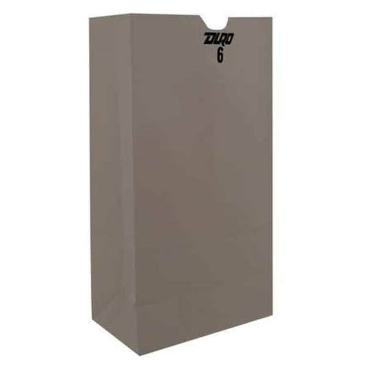 Grocery Bag Flat Bottom 6# White, Pk500