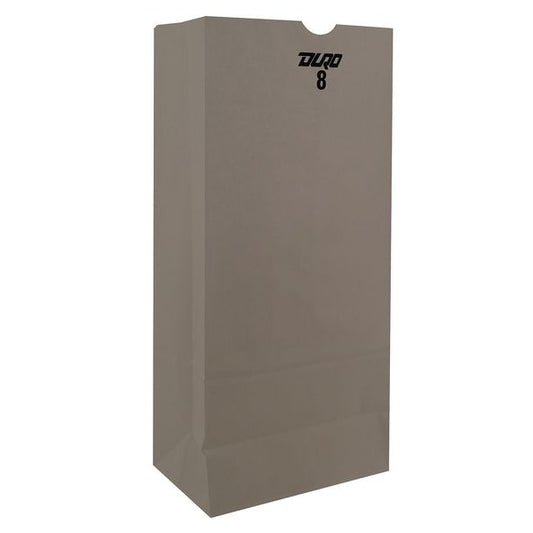 Grocery Bag Flat Bottom 8# White, Pk500
