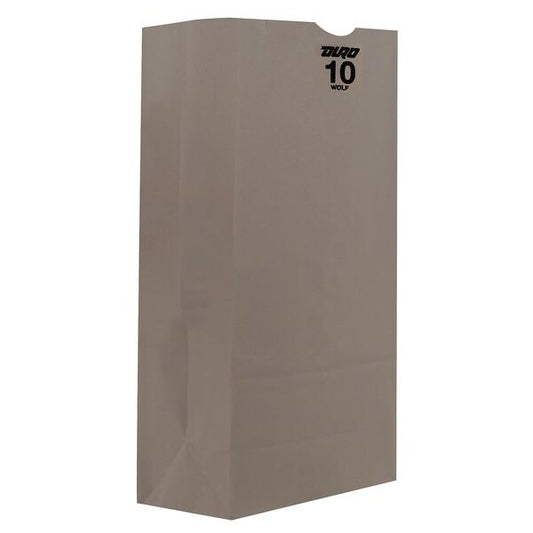 Grocery Bag Flat Bottom 10# White, Pk500